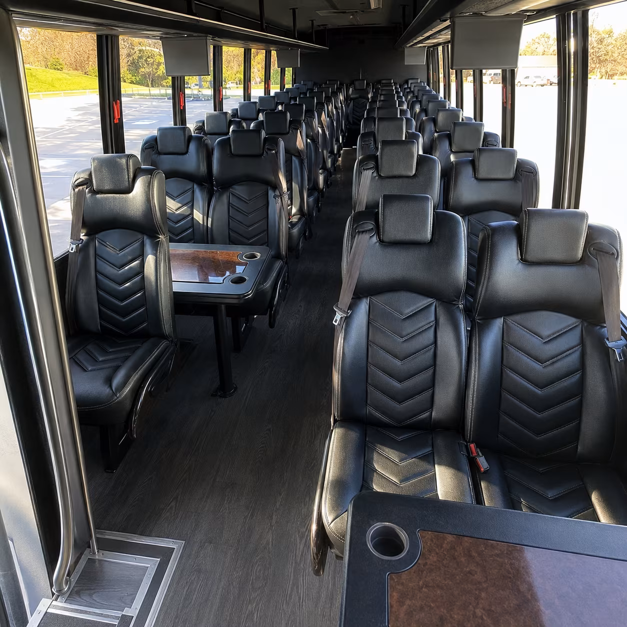 los angeles employee transportation onboard seating