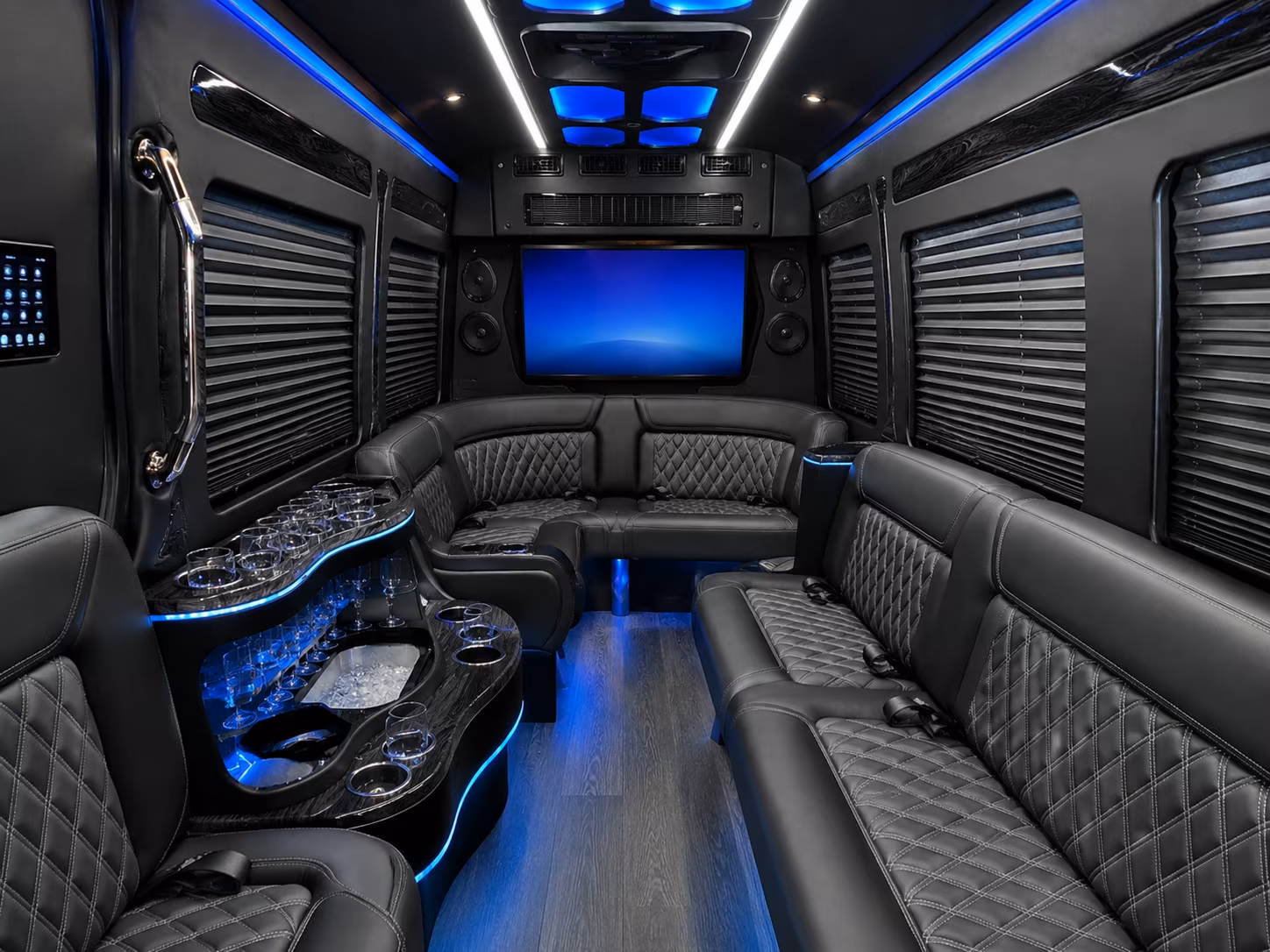 los angeles long distance transportation onboard seating