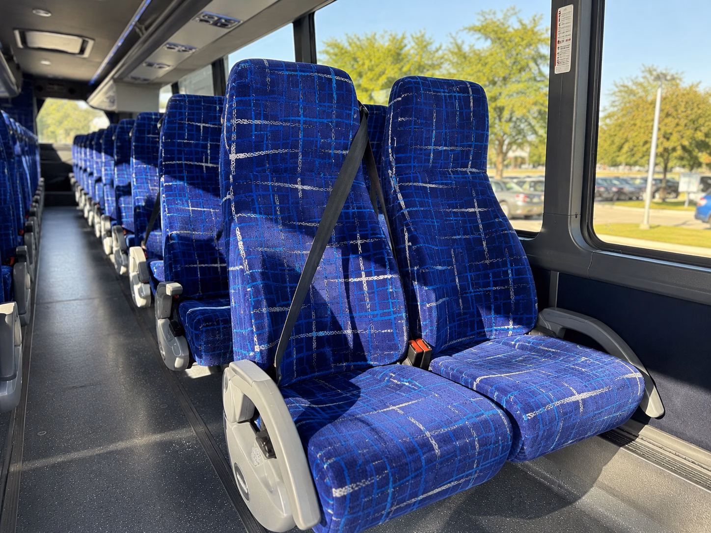 los angeles wedding transportation onboard seating
